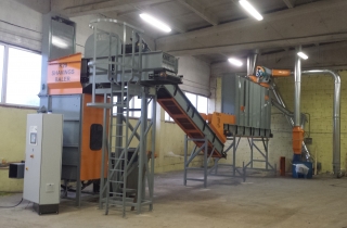 Shavings Baler & De-Dusting System