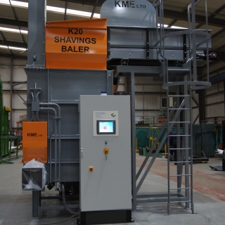 Shavings Baler & De-Dusting System